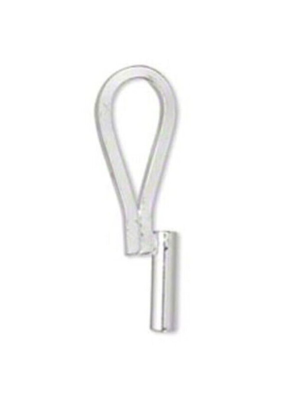 Silver Plated Vertical Brooch Pin to Pendant Converter